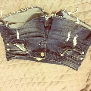 Blue beach shorts